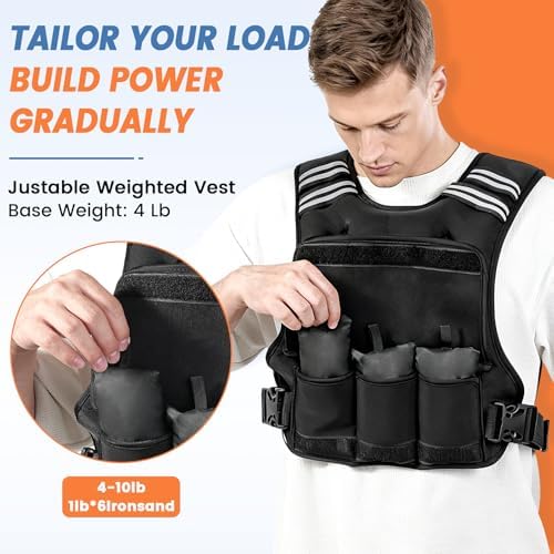 FUFF Adjustable Weight Vest for Women and Men | Women's Weighted Vest 20-32 Lb for Strength Training | Adjustable Weigh