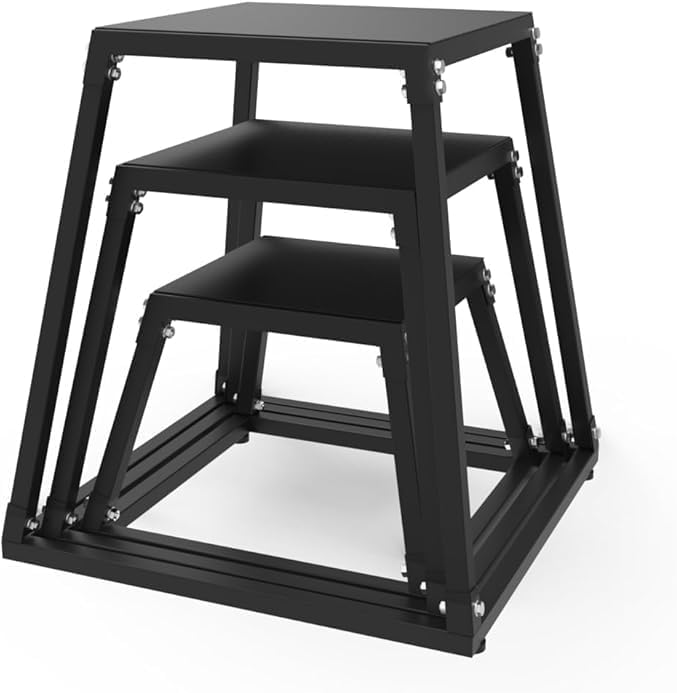 Anti-slip exercise step up box for strength and conditioning training | Durable home gym plyo box for fitness enthusias