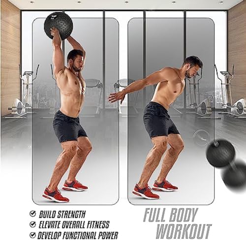 Yes4All Slam Balls, Durable PVC Sand Filled, Core Strengthening Workout Ball for Fitness Enthusiasts at Home Gym