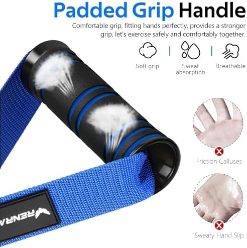 Renranring Replacement Handles for Gym Cable Machines - Strong & Durable Exercise Accessories for Home and Commercial U