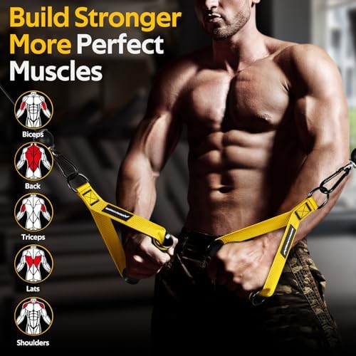 Renranring Replacement Handles for Gym Cable Machines - Strong & Durable Exercise Accessories for Home and Commercial U