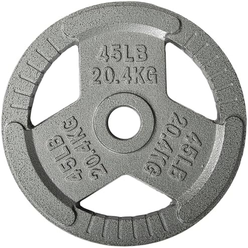 Fitvids Olympic Cast Iron Weight Plates 2-Inch Thickness for Strength Training & Weightlifting, Ideal for Home Gym, Mult