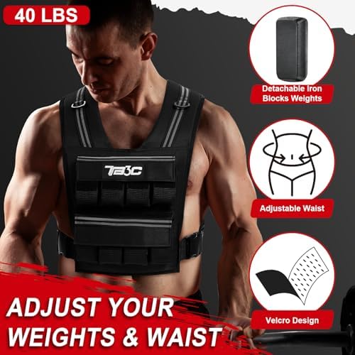 Men and Women Adjustable Weighted Vest 30lbs for Strength Training and Running Women Adjustable Weighted Vest 30lbs wi