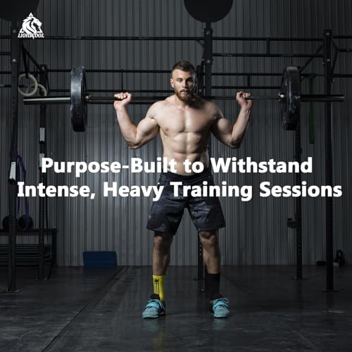 LIONSCOOL Olympic Barbell 7FT for Weightlifting and Powerlifting - 1500lbs Capacity - Strength Training for Squats, Dead