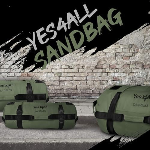 Yes4All Adjustable Sand Bags for Workout, Ideal for Home Gym and Fitness Lovers, Multiple Colors and Sizes Available (5