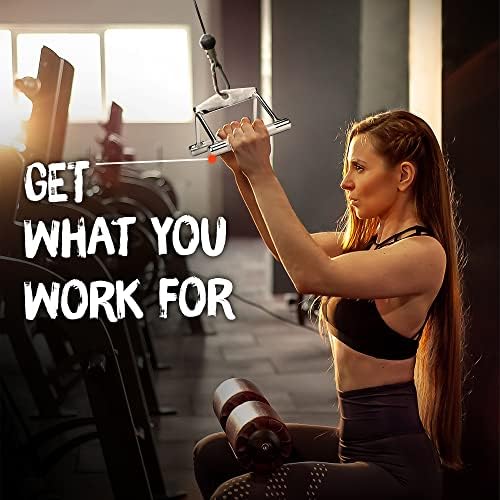 Yes4All Cable Machine Attachment, Double D Handle & Tricep Rope Cable Attachment, Gym Weight Machine Accessories Load 88
