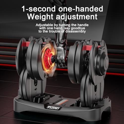 Adjustable Dumbbell Set for Home Gym Fitness Equipment | Free Weights Dumbbells Set for Men and Women Home Strength Tr