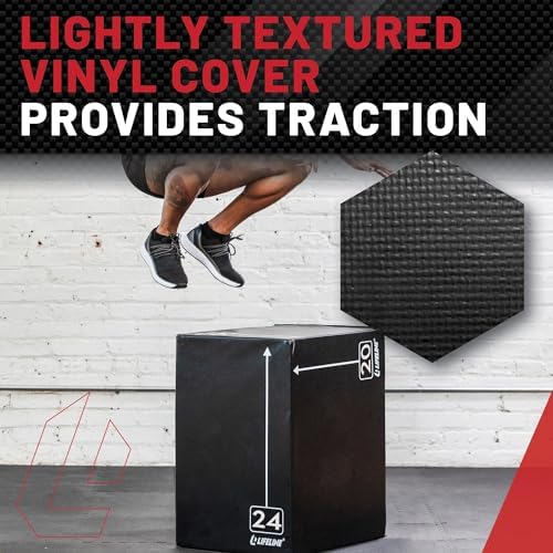 Lifeline Fitness 3-in-1 Foam Plyo Box - Ideal Exercise Equipment for Home Gym Enthusiasts - Essential Plyometric Jump Bo