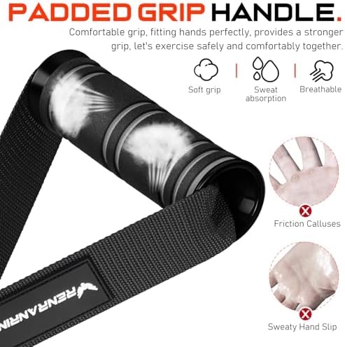 Renranring Replacement Handles for Gym Cable Machines - Strong & Durable Exercise Accessories for Home and Commercial U
