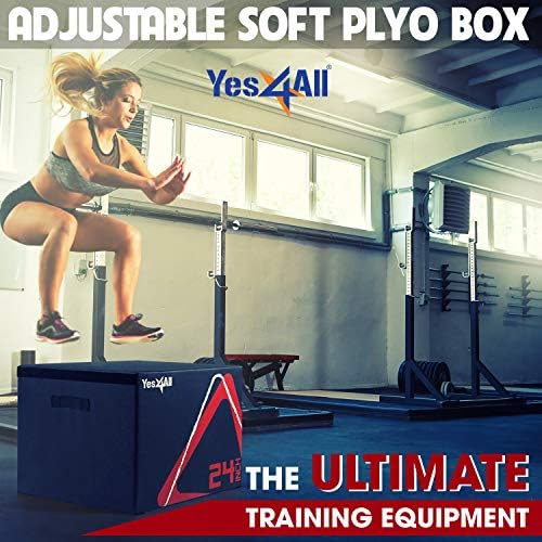 Yes4All 3 In 1 Wooden Plyo Box for Home Jump Training and Outdoor Exercise | Yes4All Plyometric Box Platform: Versatile