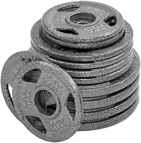 Fitvids Cast Iron 2-Inch Olympic Weight Plate Sets for Strength Training & Weightlifting - 70 LBS Set Fitvids Cast Iro