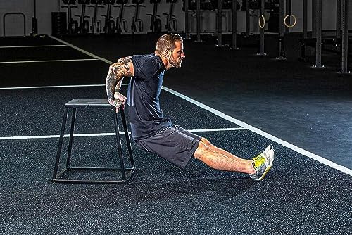 Rage Fitness Anti-Slip 12-18-24 Inch Plyo Box for Home Gym Strength Training Rage Fitness Pre-Assembled 12-18-24 Inch