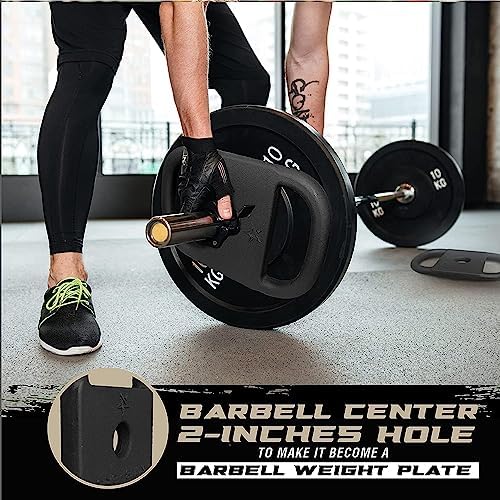 Yes4All Cast Iron Rucking Weight for Weighted Walking and Lifting - Tactical Strength Training, 20 LB | Yes4All Cast Ir