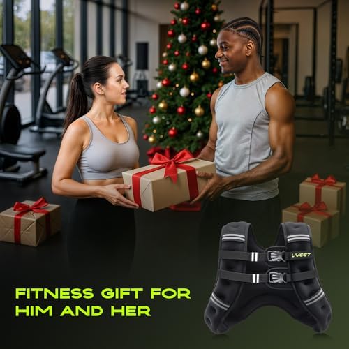 SGS Certified Weighted Vest for Women with Pocket | Reflective Weight Vest 15 lb for Men Running Strength Training | Ad