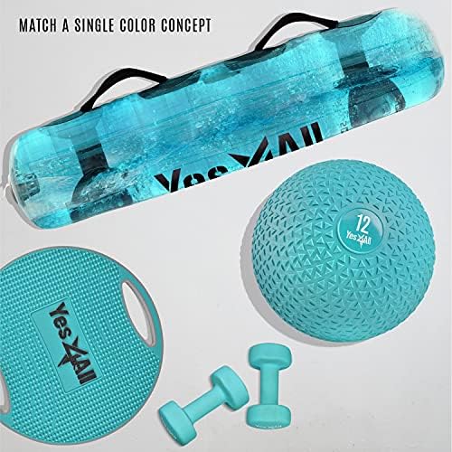 Yes4All Slam Balls, Durable PVC Sand Filled, Core Strengthening Workout Ball for Fitness Enthusiasts at Home Gym