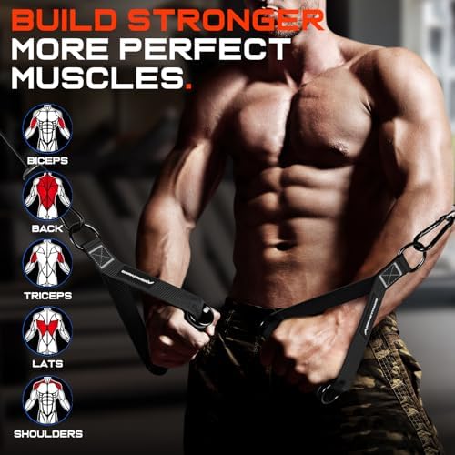 Renranring Replacement Handles for Gym Cable Machines - Strong & Durable Exercise Accessories for Home and Commercial U