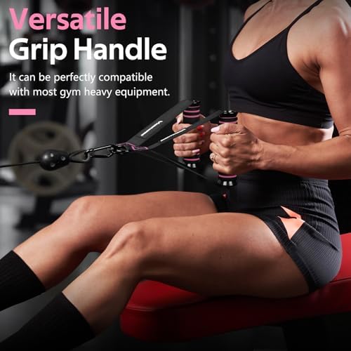Renranring Replacement Handles for Gym Cable Machines - Strong & Durable Exercise Accessories for Home and Commercial U