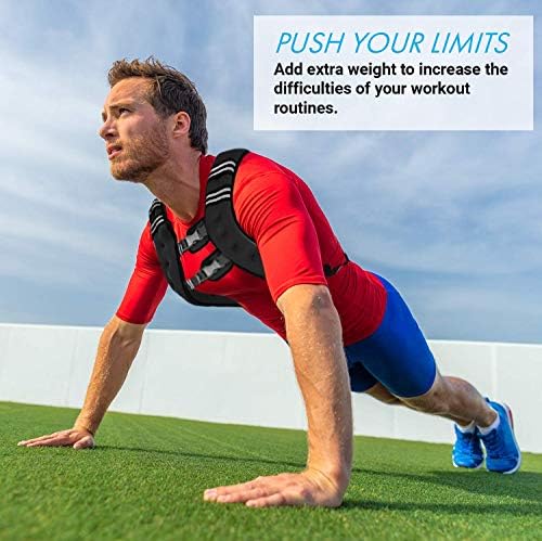 Aduro Sport Weighted Vest Workout Equipment, 20lbs Body Weight Vest for Men, Women, Kids Aduro Sport Weighted Vest Worko