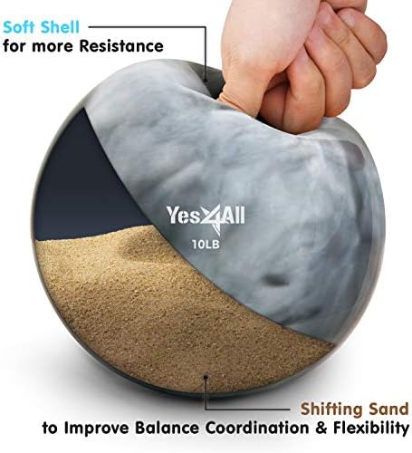 Yes4All Weighted Toning Balls for Exercise and Pilates | Yes4All Soft Medicine Balls for Balance and Flexibility Traini