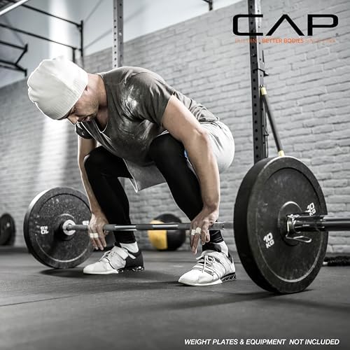 CAP Barbell | Olympic 2-Inch Barbell Bars | Fitness Enthusiasts | Home Gym | Durable Construction | 7 ft Length | Multip