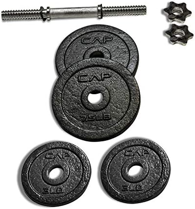 CAP Barbell Adjustable Dumbbell Weight Set for Home Gym Fitness Lovers | Ideal for Home Workouts and Muscle Building |