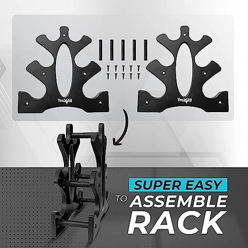 Yes4All Neoprene Coated Dumbbell Hand Weight Sets of 2 - Multiple Weight Options for Home Gym Fitness Users - Anti-Roll,