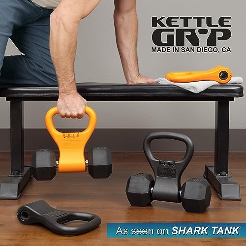 Kettle Gryp The Original - As Seen on SHARK TANK! Dumbbell to Kettlebell Conversion - Made in the USA - Dumbbell Grip Ha