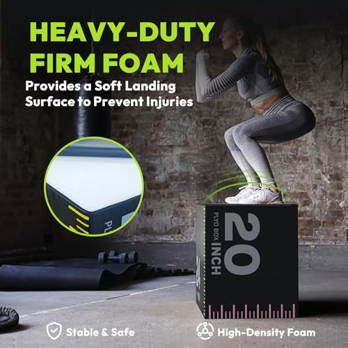 3-in-1 Pro-Duty HIIT Exercise Foam Plyo Box for Fitness Enthusiasts at Home Gym