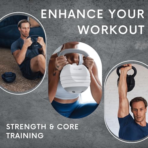 Polyfit Adjustable Kettlebell Set | Perfect for Home Gym Fitness Lovers | Versatile Weight Training Equipment | Polyfit