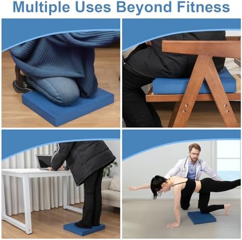 StrongTek Professional Balance Pad - High-Density TPE Foam Knee Pad, Non-Slip & Water-Resistant, for Balance Training, P