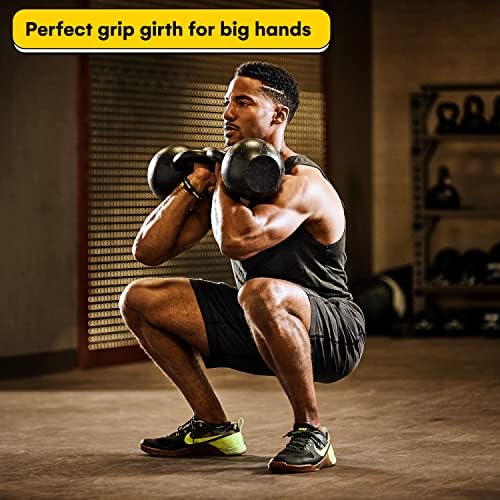 Kettlebell Kings Powder Coated Kettlebell Weights - 9-97 lb Strength Training Kettlebells for Men and Women - Home Gym E