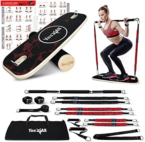 Yes4All Balance Board Sports Trainer - Core Strength and Balance Control for Improved Performance | Yes4All Surf Traine