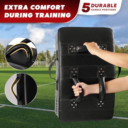 Yes4All Blocking Pad, Durable Leather Shield Pads for American Football & Basketball Training, Ideal for Martial Arts &
