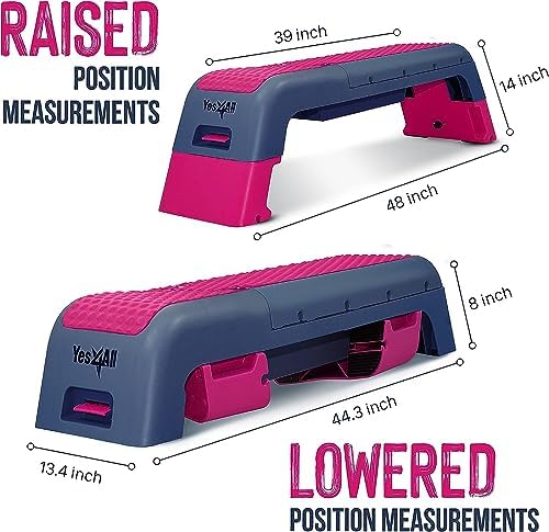 Yes4All Multifunctional Aerobic Deck for Cardio Workouts and Strength Training | Yes4All Versatile Fitness Station Weig