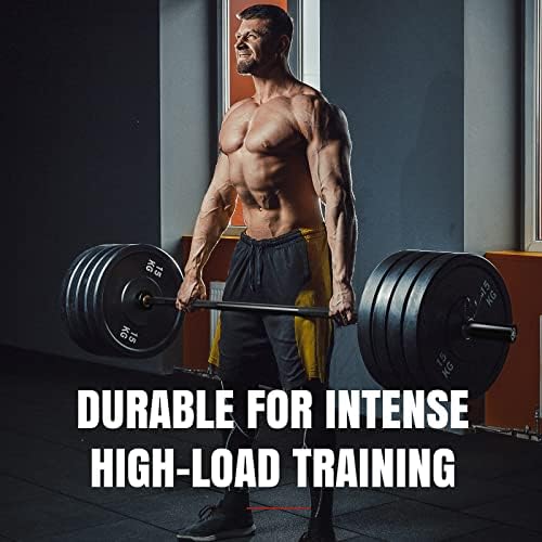 LIONSCOOL Olympic Barbell 7FT for Weightlifting and Powerlifting - 1500lbs Capacity - Strength Training for Squats, Dead