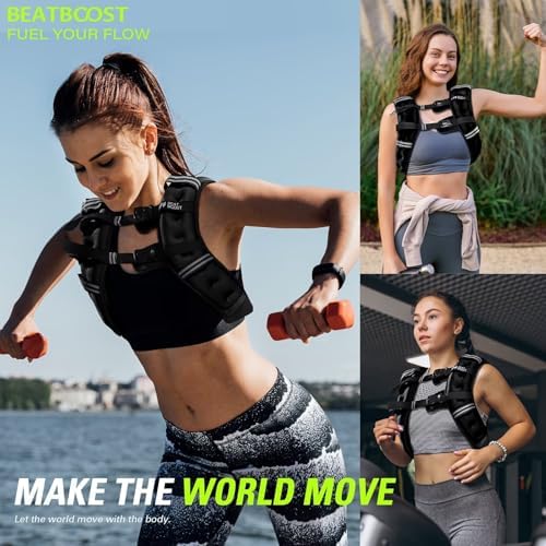 Weighted Vest for Women 20 lb Weight Vest with Ironsand for Walking Strength Training Running Workout