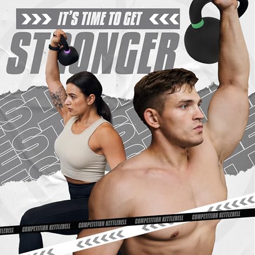 Yes4All Powder Coated 9lb-71lb Cast Iron Core Kettlebells for Heavy Duty Strength Training | Yes4All Powder Coated Kett