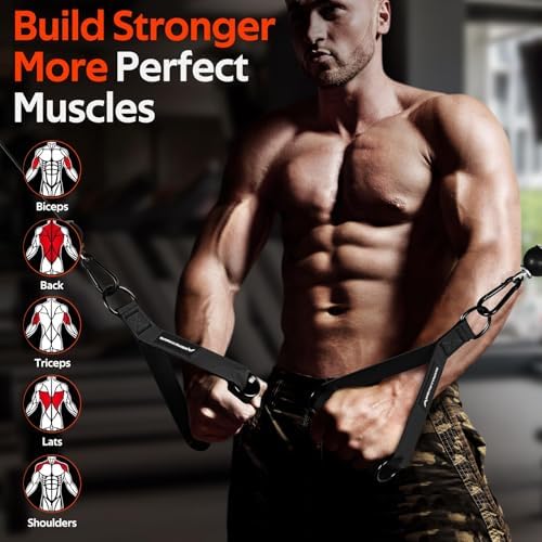 Renranring Replacement Handles for Gym Cable Machines - Strong & Durable Exercise Accessories for Home and Commercial U