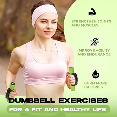 Yes4All Adjustable Dumbbells for Women's Walking Exercise | Yes4All Travel-Friendly Adjustable Dumbbells with Anti-Slip