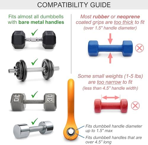 Kettle Gryp The Original - As Seen on SHARK TANK! Dumbbell to Kettlebell Conversion - Made in the USA - Dumbbell Grip Ha