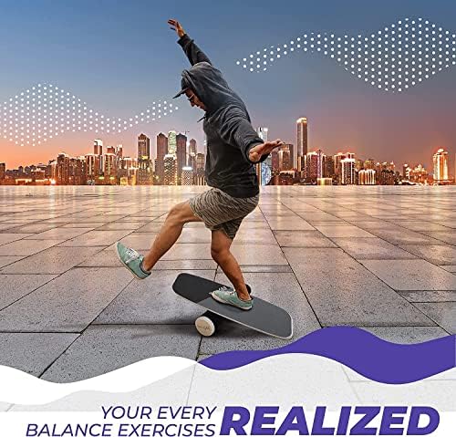 Yes4All Balance Board Sports Trainer - Core Strength and Balance Control for Improved Performance | Yes4All Surf Traine