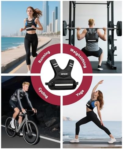 HAPBEAR Adjustable Weighted Vest for Men and Women HAPBEAR Adjustable Weighted Vest for Workout and Strength Training HA