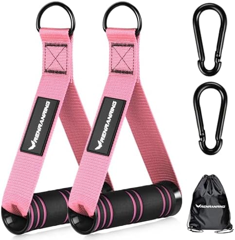 Renranring Replacement Handles for Gym Cable Machines - Strong & Durable Exercise Accessories for Home and Commercial U