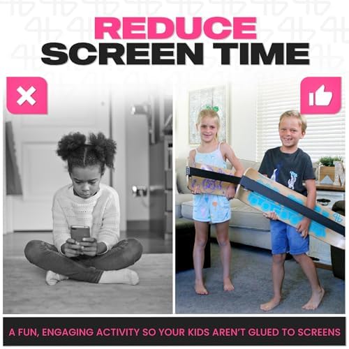 Balance Board for Kids - Wooden Wobble Board - Coordination Training - Perfect for Skateboard, Snowboard, Football, Socc