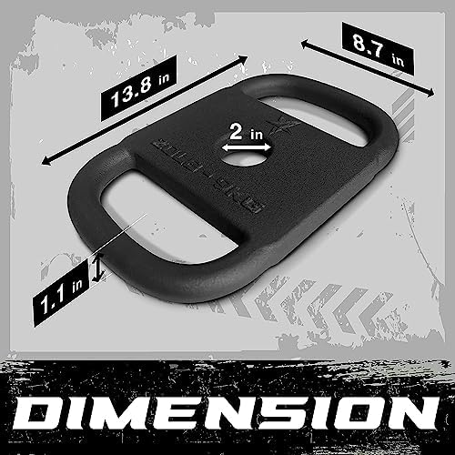 Yes4All Cast Iron Rucking Weight for Weighted Walking and Lifting - Tactical Strength Training, 20 LB | Yes4All Cast Ir