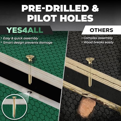 Yes4All 3 in 1 Non-Slip Wooden Plyo Box for Workout, Skipping, Jumping | Yes4All Plyometric Jump Box - Ideal for Lunges