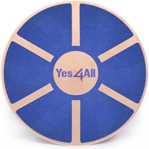 Yes4All Versatile Wooden Wobble Balance Board, Core Training, Exercise Balance Stability Trainer