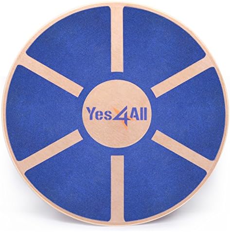 Yes4All Versatile Wooden Wobble Balance Board, Core Training, Exercise Balance Stability Trainer