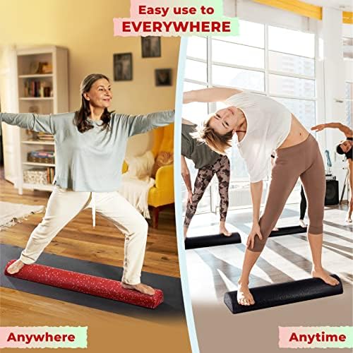 Yes4All High-Density EPP Half Round Back Roller Foam - Yoga, Pilates & Stretching - 12, 18, 24, 36 inch Yes4All High-D