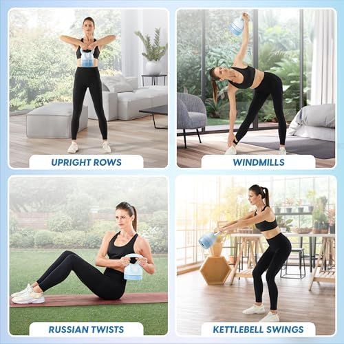 Yes4All Adjustable Kettlebell Set - Strength Training Kettlebells for Versatile Workouts - Adjustable Weight Kettlebells